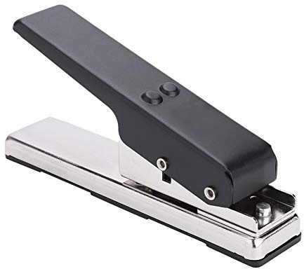 Cryfokt Gitarren-Pick-Stanzer, Langlebiges Bastelwerkzeug für die DIY-Plektrum-Herstellung, für Musiker und Gitarren-Enthusiasten, Metall/Schwarz/17,5 X 3,8 X 8,2 Cm