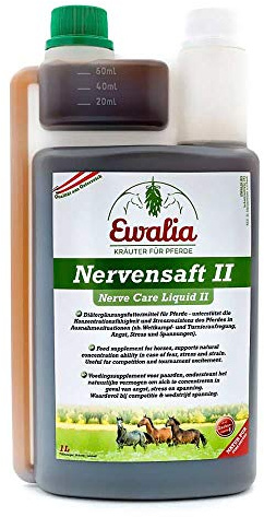 Ewalia Nervensaft II | 1 l | Ergänzungsfuttermittel für Pferde | Mit L-Tryptophan & Magnesium
