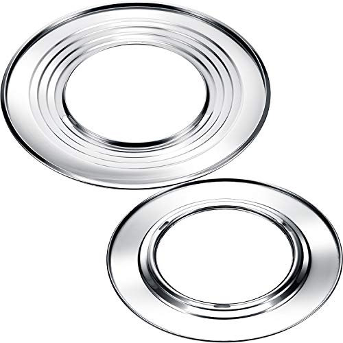 2 Pieces 11 Inch and 12 Inch Steam Ring, Stainless Steel Steaming Ring Adapter Fits 8 to 12 inches Stock Pots