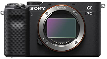 Sony Alpha 7 C - Cámara evil de fotograma completo (compacta y ligera, enfoque automático a tiempo real, 24.2 megapíxeles, sistema de estabilización de 5 ejes, batería de gran capacidad) negro