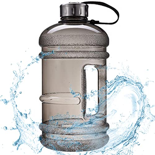 Almineez XL 2.2L Water Bottle 75oz Half Gallon Capacity Leakproof BPA Free Odorless Material Solid Jug Daily Hydration Gym Fitness Athletic Gear Sports Water Bottle for Camping Hiking