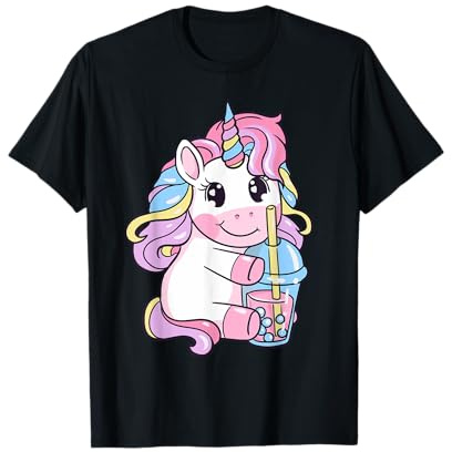 Kawaii Bubble Tea | Einhorn Boba Tee für Milchteeliebhaber T-Shirt