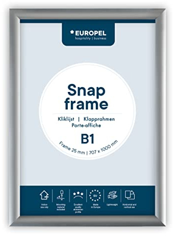 Europel Aluminium Klapprahmen B1, Silber