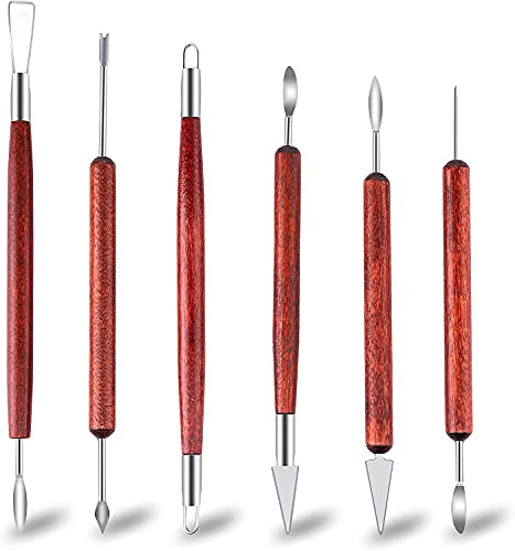 Namvo 6 unids Esculpir Herramientas de Arcilla Adultos Dab Kit de Modelado Conjunto de Cerámica para Artesanías Profesionales Arcilla Cerámica Escultura