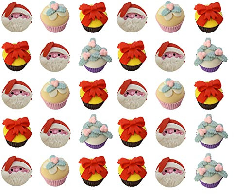XIAOYU 30PCS 3D Weihnachtsradierer Radiergummis Kinder Weihnachten Puzzle Radiergummis Set