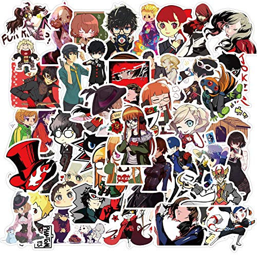 Gioco PERSONA Sticker Pack 50 pezzi, adesivo in vinile per bottiglie d'acqua laptop skateboard notebook, regalo per adulti bambini adolescenti
