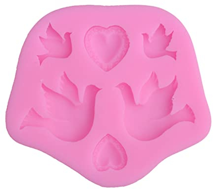 Praline Azúcar Artesanía Dibujos Animados Paloma de la Paz Molde de Silicona Molde de Jabón Cocina Regalo