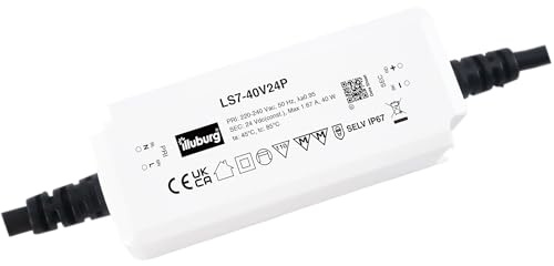 LED Trafo 24V 40W Konstantspannung IP67 Wasserdicht für LED Streifen Lampen LED Netzteil Driver Treiber Transformator
