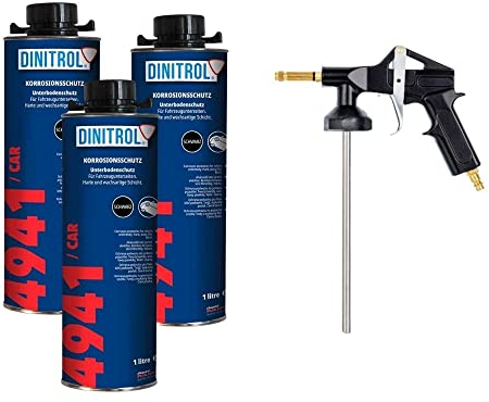 Dinitrol 4941 Unterbodenschutz 1,0L & Vaupel 2000HGS Set (3X Dinitrol)