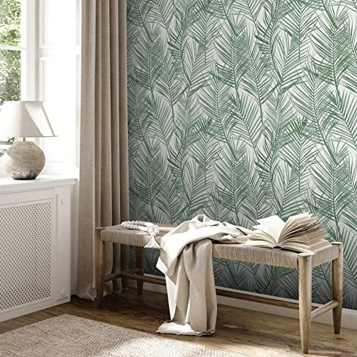 A.S. Création Tapete Floral Grün Weiß Attractive 2 390381 - Gräser Vliestapete - 10,05 m x 0,53 m Made in Germany