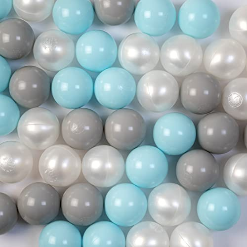 Euro-Plus 100 Ø 6cm BabySicher BPA frei Bälle Für Bällebad Baby Plastikbälle Baby Boy Farbe Mix Made in EU