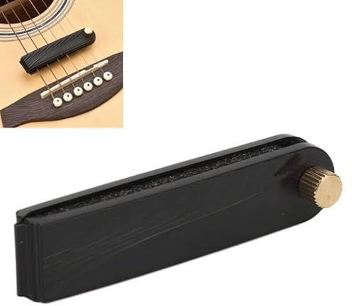 Akustische Gitarre Schalldämpfer, Gitarren Saiten Dämpfer Schalldämpfer, Gitarrensaiten Mutter Geräuschdämpfer Aluminiumlegierung Akustikgitarren Schalldämpfer für Heimmusiksalon