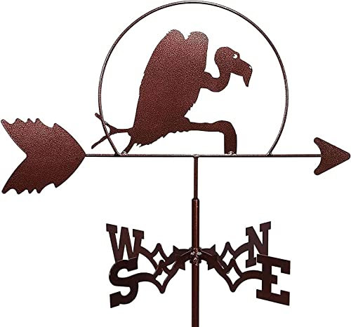 Girouette en métal, Outils de Mesure, girouette rétro Durable, indicateur de Direction du Vent pour la décoration extérieure du Jardin