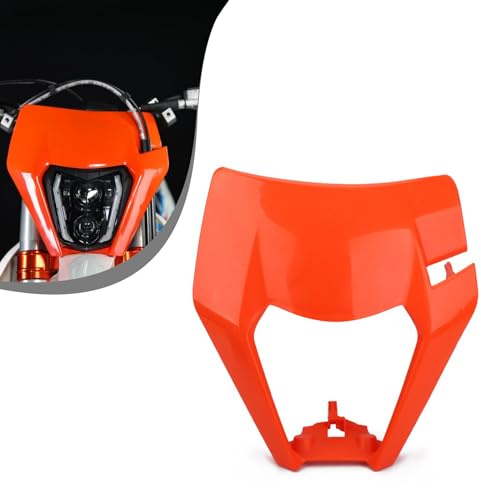 Careta Faro Delantero Motocicleta para 125 150 250 300 350 450 500-Naranja | para EXC XCW EXC-F 2017 2018 Dirt Bike Enduro Motocross Supermoto