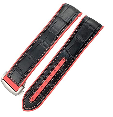 EKSIL Uhrenarmband für Omega Seamaster 300 AT150 Speedmaster 8900 PlanetOcean Seiko Lederarmband, 19 mm, 20 mm, 21 mm, 22 mm, 22 mm, Achat