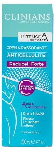 CLINIANS | Intense A Reducell Forte, Anticellulite, Rassodante, Dermatologicamente Testato, Made in Italy, 200 ml