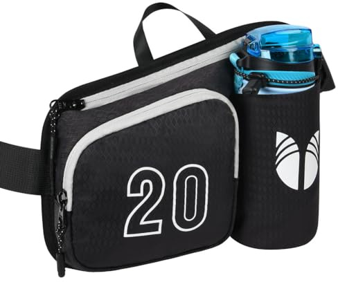 Flintronic Gürteltasche, Bauchtasche mit flaschenhalter, Atmungsaktiv Sport Hüfttasche, Gurt Verstellt Bauchtasche, mit Flaschenhalter Damen und Herren, für Laufen/Wandern/Radfahren/Camping/Klettern