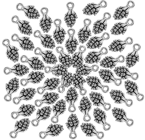 NUOBESTY 200 Stk Weihnachten Tannenzapfen Anhänger Reize Tannenzapfen-Halskettenanhänger Schmuckanhänger Kiefernzapfen DIY Schmuckzubehör charms anhänger dekoration DIY liefert