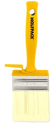 Pennello professionale soffitti 70 x 30 mm. Setola bianca. Manico ergonomico, con gancio. pennello Pittura, pennello Pittore professionale