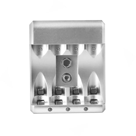 Caricatore 230 V per batterie AA e AAA. Ideale per mantenere i tuoi dispositivi sempre pronti. Carica fino a 4 batterie contemporaneamente. Comfort ed efficienza in un'unica apparecchiatura.