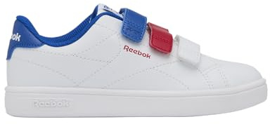 Reebok Court Clean Hook & Loop Straps - Zapatillas Deportivas, Color Blanco, Rojo y Azul Marino, Talla 29 EU, Blanco Vectorred Vectorblue, 29 EU