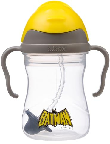 b.box Sippy Cup | Drink from Any Angle | Fliptop, Weighted Straw, Leak Proof & Easy Grip | BPA Free, Dishwasher Safe | from 6m+ | 240ml