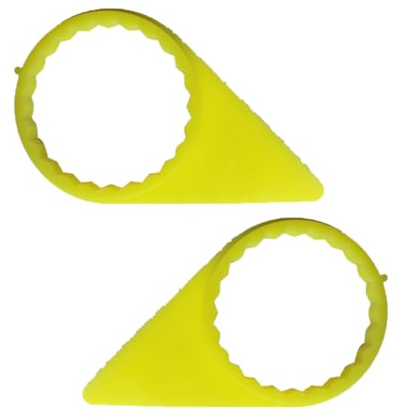 FRYSKYO 100 Stück Anzeiger for Lose Radmuttern for 32 Mm 33 Mm, LKW-Sicherheitsanzeige for Lose Radmuttern, Visuelle Sicherheitshilfe, for Gewerbliche LKW, Lastwagen, Busse