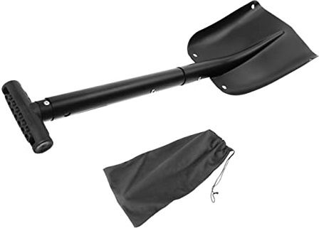 Abaodam Alu Schneeschaufel Für Auto Klappbar Abnehmbare Schneeschaufel Aus Aluminium Größerer Schaufel Für Camping Und Außenbereich