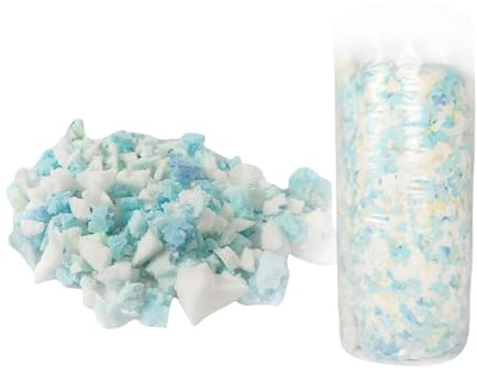 FytStycale Kissenfüllung mit Zerkleinertem Memory Foam, Geeignetes Füllmaterial für Sofas, 1 Kg
