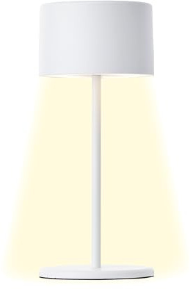 Brilliant LED Tischlampe in weiß Dimmbar & mit Akku Mobile Innenleuchte mit drei-Stufen-Touchdimmer Warmweißes Licht, stilvolles Design, energiesparend & flexibel einsetzbar - per USB aufladbar | LED Tischlampe in weiß Dimmbar & mit Akku Mobile Innenleuchte mit drei-Stufen-Touchdimmer Warmweißes Licht, stilvolles