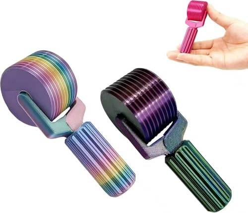 Haokelai 2 Stück Diamond Roller Presswerkzeug, Detachable Rhinestone Tool, New 3D Printed Diamond Art Painting Roller Tool, Komfortable Handhabung, Abnehmbares DIY Bastel Rollwerkzeugs