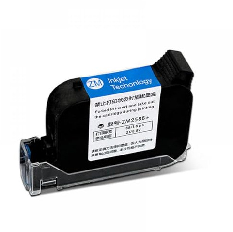 FILWY Cartouche d'encre 2588 2588+ 2588+M Encre à solvant écologique à séchage Rapide Hauteur 12. 7 mm Compatible avec Les imprimantes à Jet d'encre(1 Black Cartridge)