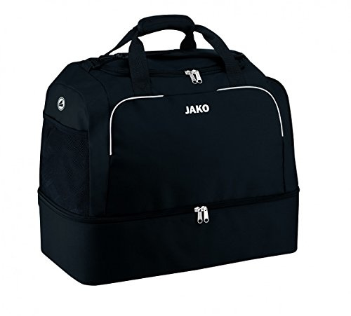 JAKO Sporttasche Classico - mit Schuhfach, Größe:Senior, Farbe:schwarz
