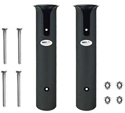 F Fityle 2X Angelrutenhalter Verstellbar Fischerboot Rutenhalter - Bootsrutenhalter Marine Boat Fishing 2 Rohrrutenhalter