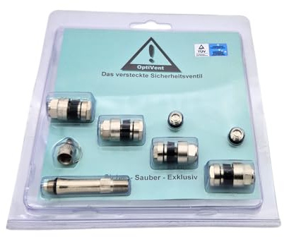 1 x kit de valve invisible dissimulé OptiVent 8,3 mm valve métallique OZ BBS certifiée TÜV
