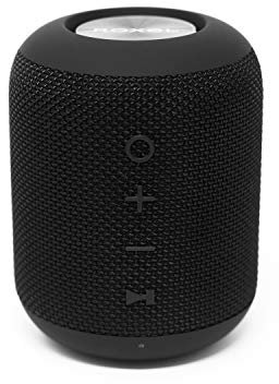 Roxel RXB-360BT Wireless BT Portable Travel Speaker with Extra Bass for IOS, Android and Computers with Water Resistant Technology. Hands-Free Calls. Indoor or Outdoor Speaker (Black)
