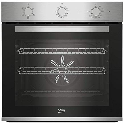Beko 66L Built-in Electric Fan Single Oven - Stainless Steel
