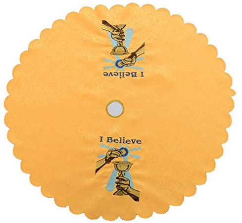 BLESSUME Altar Cloth Chalice Pall Chalice Veil (Yellow 1)