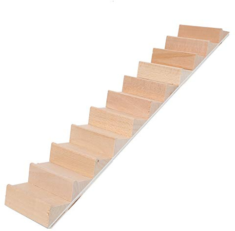 Puppenhaus-Miniaturtreppe, DIY-Holztreppe, 1:12 Ma?stab, dekorativer Stufentreppe Zubeh?r f¨¹r Puppenhaus- und Mikrolandschaftsdekoration