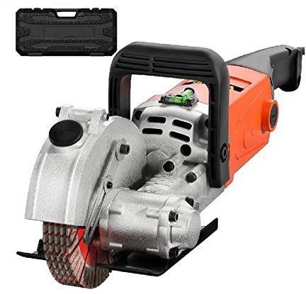 PAKLIF 1300W Mur Chaser béton Brique Cutter électrique sans Soudure rainure rainure Machine 115mm scie Circulaire Ensemble d'outils électriques