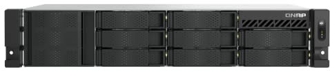 QNAP TS-855eU-8G-US 8 Bay High-Speed 2U Short-Depth rackmount NAS with Dual-2.5GbE, Intel Atom CPU, 8GB DDR4 Memory and 8-core Computing Power for Optimized virtualization (Diskless)