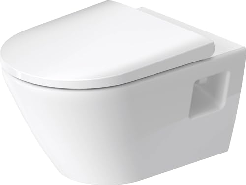 Duravit D-Neo Wall-Hung WC, Low Flush, Rimless, 370x540 mm, 257809; Color: White with Wondergliss
