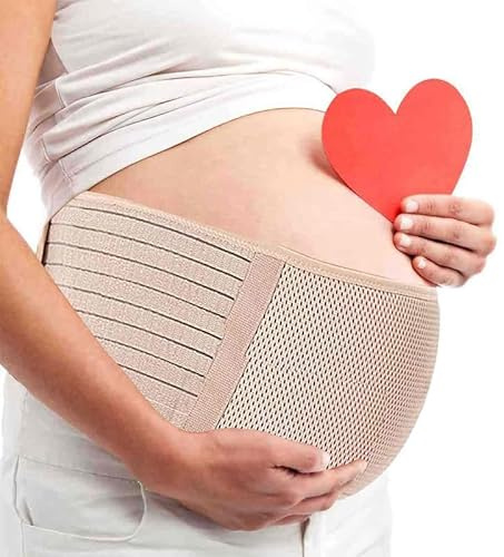 Schwangerschaftsgürtel Bauchgurt Stützgürtel Verstellbar für Taille Rücken | Weiches luftdurchlässiges Material, stabiler Klettverschluss, Entlastung von Bauch, Taille, Becken und Rücken beim Gehen
