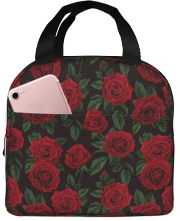 Bolsas de almuerzo aisladas para hombres y mujeres, bolsa térmica suave aislada para viajes, a prueba de agua, lonchera pequeña para adultos, para hombres y mujeres, bolsa de almuerzo para mujeres y
