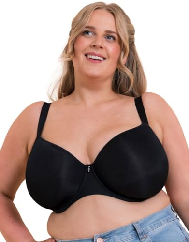 Curvy Kate Smoothie Spacer Moulded T-Shirt Plunge Bra Black 36H