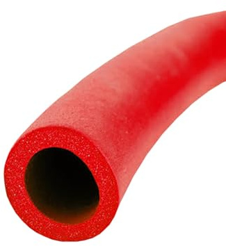 Rohrisolierung 25/32/40/50/63/76mm Innendurchmesser X 200cm Isolierung Für Heizungsrohre Hitzebewahrung HVAC-Außenklimaanlagen Rot & Blau Isolierschlauch(Rot,ID: 50mm)