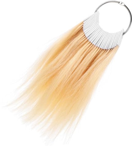 FRCOLOR Échantillons De Cheveux Naturels Teintables 30 Mèches Résistantes Pour Test De Teinture Capillaire Professionnel Et Personnel, Nuancier Coiffure Hypoallergénique Pour Salon Et Formation