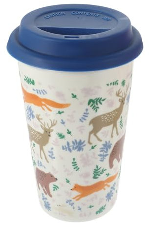 GARVALON 1 X Weihnachtstasse Kaffeebecher Mit Deckel Weihnachtstasse Ohne Henkel Trinkbecher Teetasse Porzellan Kaffeebecher Porzellanbecher Reise Kaffeetasse Reise Getränkebecher