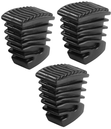 Patas de Goma para Rack de Batería Pequeñas Wc12 3 Piezas | Goma Negra, para Soporte de Platillos y Rack Bracket, Aumenta Fricción y Estabilidad