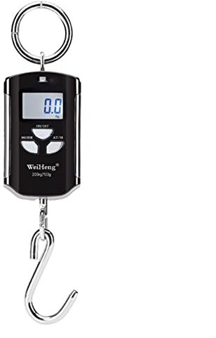 WDWDW Bilancia da Cucina 200kg 100g Mini Heavy Duty Elettronica Digitale Acciaio Inossidabile Bilancia a Gancio, Bilancia da Appendere per Pesce, Bilancia per Bilancia da Cucina Forniture per Cucina